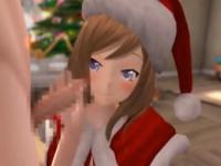 クリスマスの日にサンタのコスプレをした彼女が自分のカラダを彼氏にプレゼントしちゃうラブラブSEX ShareVideos 無料エロアニメ動画