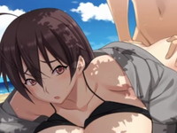 硬いおチンポでめきめきと膣中を無理矢理擦られてしまう水着お姉ちゃんの野外SEX FC2 無料エロアニメ動画